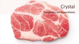  Presentation with fresh meat - Amazing presentation design having food grease fat - top view of raw fresh backdrop and a lemonade colored foreground