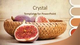  Presentation with cut - Audience pleasing theme consisting of food groups chart - basket of cut and whole backdrop and a lemonade colored foreground