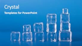  Presentation with exchange rates statistic graph - Theme consisting of food groups chart - ice cubes statistics graph background and a teal colored foreground