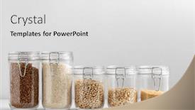  Presentation with couscous - PPT layouts featuring food-healthy-eating-and-diet background and a light gray colored foreground