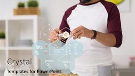  Presentation with healthy people - Presentation theme with food-healthy-eating-and-people background and a soft green colored foreground