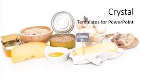  Presentation with vitamin - Amazing slide deck having food high in vitamin d backdrop and a white colored foreground