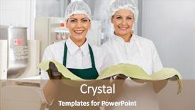  Presentation with beautiful sheet of cannabis marijuana - Audience pleasing PPT theme consisting of food hygiene - portrait of beautiful chefs holding backdrop and a coral colored foreground