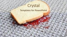  Presentation with hygiene - PPT layouts with food hygiene - sandwich with jam on carpet background and a cream colored foreground