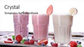  Presentation with white milk - Presentation featuring milk shakes on white background background and a white colored foreground