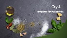  Presentation with food and ingredients toxic - Presentation design with food ingredients on black backgound background and a gray colored foreground