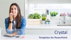  Presentation with wide - Presentation design with food insecurity - wide angle picture of beautiful background and a sky blue colored foreground