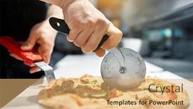  Presentation with pizzeria - Amazing presentation theme having food-italian-kitchen-and-cooking backdrop and a yellow colored foreground