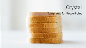  Presentation with junk food - Audience pleasing PPT layouts consisting of food junk-food and unhealthy eating concept - close up of white sliced toast bread pile on table backdrop and a light gray colored foreground