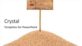  Presentation with price volatality - Cool new PPT theme with food label - heap of wheat grains backdrop and a white colored foreground