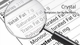  Presentation with food label - Presentation theme enhanced with food label - nutrition information being studied background and a white colored foreground