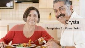  Presentation with latino - Amazing PPT theme having food latino - elderly couple enjoying meal mealtime backdrop and a lemonade colored foreground