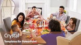  Presentation with thanksgiving - Amazing slide set having food latino - family with grandparents enjoying thanksgiving backdrop and a red colored foreground