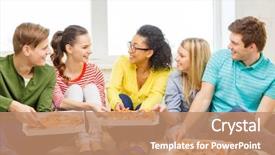  Presentation with happiness - Amazing presentation design having food leisure and happiness concept backdrop and a coral colored foreground