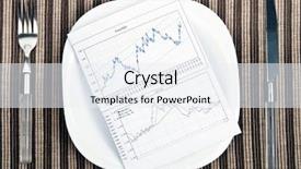  Presentation with electric scooter graph - Cool new PPT layouts with food money - graph on plate with fork backdrop and a sky blue colored foreground