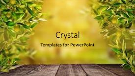  Presentation with image resolution - Amazing theme having food montage - empty old wooden planks backdrop and a gold colored foreground