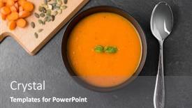  Presentation with culinary - PPT theme with food-new-nordic-cuisine-culinary background and a gray colored foreground