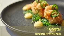  Presentation with jalapeno - PPT layouts consisting of food new nordic cuisine culinary background and a tawny brown colored foreground