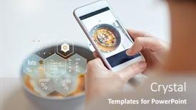  Presentation with nutritional value - Amazing theme having food-new-nordic-cuisine-technology backdrop and a coral colored foreground