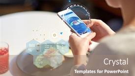  Presentation with nutritional value - PPT layouts having food-new-nordic-cuisine-technology background and a coral colored foreground