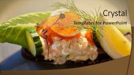  Presentation with cooking - Presentation having swedish - food new nordic cuisine background and a light gray colored foreground