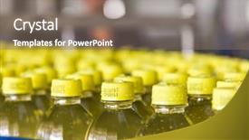  Presentation with china food - Cool new slide deck with food packaging - drinks production plant in china backdrop and a gray colored foreground