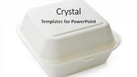  Presentation with take - Beautiful presentation theme featuring food packaging - isolated image of disposable take backdrop and a white colored foreground