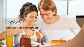  Presentation with pantry - Cool new slide set with food pantry - couple enjoying their time together backdrop and a  colored foreground