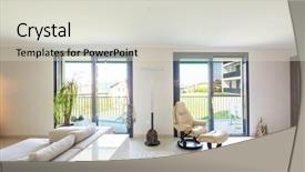  Presentation with pantry - Colorful PPT layouts enhanced with food pantry - living room and kitchen backdrop and a light gray colored foreground