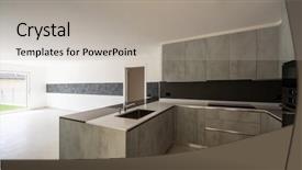  Presentation with pantry - Audience pleasing theme consisting of food pantry - modern kitchen in bright white backdrop and a light gray colored foreground