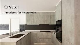  Presentation with bright white - Cool new slides with food pantry - modern kitchen in bright white backdrop and a soft green colored foreground