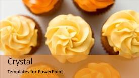  Presentation with gluten free food various pasta - Slide set consisting of food pastry and confectionery concept background and a gold colored foreground