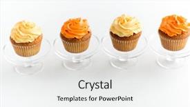  Presentation with indian sweets festive food - Colorful PPT layouts enhanced with food pastry and sweets concept backdrop and a white colored foreground