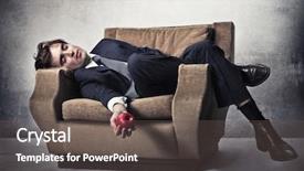  Presentation with food poisoning - PPT layouts consisting of food poisoning - asleep businessman lying background and a dark gray colored foreground