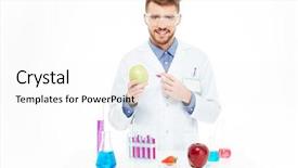  Presentation with injection mould - Cool new slides with food poisoning hospital - male chemist doing injection backdrop and a white colored foreground