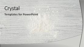  Presentation with food preparation - Cool new presentation theme with food preparation - scattered flour on light wooden backdrop and a light gray colored foreground