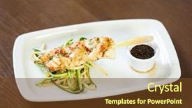  Presentation with noodles - Cool new presentation theme with smart home iot sensor - internet of things futuristic background backdrop and a  colored foreground.