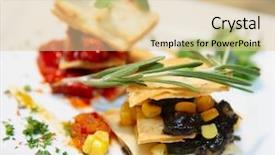  Presentation with mexican food - Beautiful slides featuring food presentasion - new style mexican cuisine dish backdrop and a lemonade colored foreground