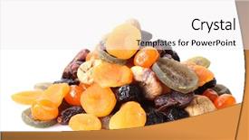  Presentation with nuts and dried fruits - Slide deck consisting of food preservation - dried fruits isolated on white background and a white colored foreground