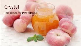  Presentation with goods and services tax gst deloitte - Slides featuring food preservation - homemade peaches marmalade - goods background and a lemonade colored foreground