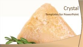  Presentation with cheese plate parmesan cheddar gouda - Slide set having food preservatives - piece of parmesan cheese isolated background and a cream colored foreground