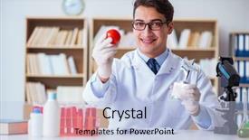  Presentation with prize - Colorful theme enhanced with food prizes - doctor scientist receiving prize backdrop and a light blue colored foreground