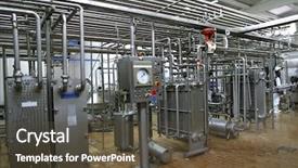  Presentation with food processing - Amazing theme having food processing - stainless steel temperature control valves backdrop and a tawny brown colored foreground
