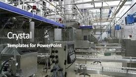  Presentation with food processing - Beautiful presentation featuring food processing - stainless steel temperature control valves backdrop and a dark gray colored foreground