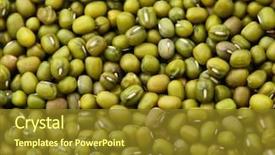  Presentation with azuki bean - Beautiful slides featuring food radiation - mung bean close up backdrop and a tawny brown colored foreground