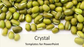  Presentation with sitting teddy bear isolated - Amazing presentation having food radiation - mung bean isolated on white backdrop and a blonde colored foreground