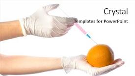  Presentation with orange peel isolated - PPT layouts enhanced with food radiation - orange and injection isolated background and a  colored foreground