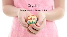  Presentation with hands holding - Amazing slide set having food rescue - girl holding painted egg backdrop and a  colored foreground