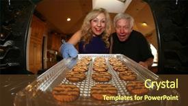  Presentation with cats - Audience pleasing presentation theme consisting of food rescue - hot and fresh cookies right backdrop and a tawny brown colored foreground