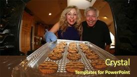  Presentation with orphans - Beautiful presentation theme featuring food rescue - hot and fresh cookies right backdrop and a tawny brown colored foreground